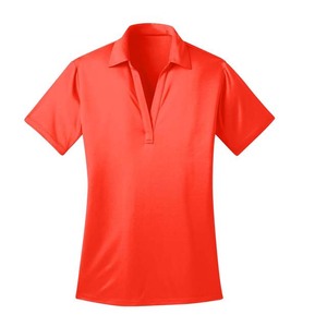 <b>Women's</b> Polyester Cotton Jersey V Neck for T <b>Shirt</b> Wholesale Short Sleeve Casual Dyed Casual Wear Knitted <b>Women</b> <b>Polo</b> <b>Shirts</b> - Product Image 2