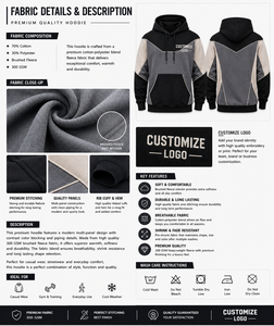 Sudadera con Capucha Personalizada Bordada, Corte Regular, Color Sólido, Diseño con Bolsillo, Ropa Casual de Invierno, Tejido Transpirable - Product Image 3
