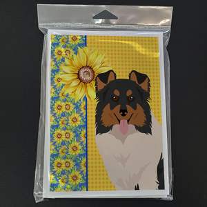 ซองการ์ดเปล่า8ใบพร้อมซองจดหมาย5x7ขนาด A7ขนาดเท่าซองใส่บัตรอวยพรลายดอกทานตะวันแบบแปลกๆในฤดูร้อน - Product Image 3