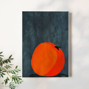 ภาพศิลปะติดผนังห้องครัว, ภาพประกอบผลไม้สีส้มสไตล์มินิมอล, ภาพพิมพ์ตกแต่งผนังห้องครัวสไตล์โมเดิร์น - Product Image 1