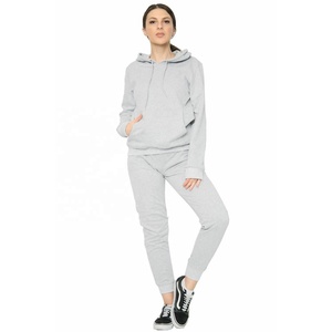 Custom Logo Printing Or Embroidery Womens 2 Piece Tracksuit <b>Set</b> Pullover Hoodie & Cuffed Joggers <b>Lounge</b> Wear Gym Outfit - Product Image 5