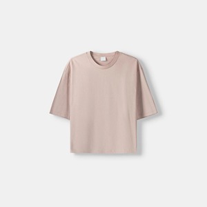 Wholesale Casual Dry Fit Men's T-Shirts Cotton Breathable <b>Plain</b> Blank Premium Tee Shirt <b>Pink</b> Color - Product Image 6