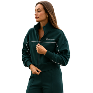 Womens Fleece Full <b>Zip</b> Tracksuit Set Stand Collar Jacket Wide Leg <b>Trousers</b> Relaxed Fit Casual Sportswear Two Piece Lounge Outfit - Product Image 3
