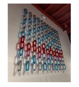 Décoration murale en résine de couleur personnalisée, maillons de chaîne en résine, suspension murale, qualité supérieure, best-seller, chaîne murale en résine faite à la main, durable - Product Image 2