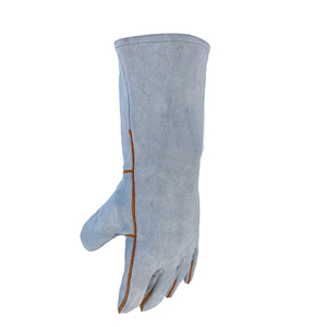 Gants de soudeur en cuir de vachette ignifuge, protection industrielle, résistants aux flammes, pour le travail et la sécurité, en promotion - Product Image 4