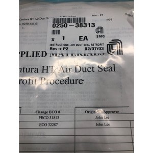 AMAT 0242-38947 Retrofit Kit, Air DU CT <b>Seal</b> - Trusted Global Legacy Semiconductor Equipment and Parts at - Product Image 3