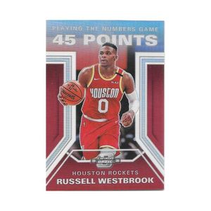 Russell Westbrook 2019-20 Panini Contenders Optic Playing The Numbers Game Insert Card - Product Image 1