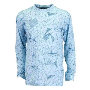 Camiseta de Pesca de Manga Larga de Secado Rápido, Diseño Personalizado, Alta Calidad, 100% Algodón, Transpirable, Corte Holgado para Hombre - Product Image 1