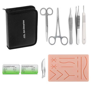 Kit de Entrenamiento de Sutura Quirúrgica, Instrumentos de Acero Inoxidable, Suturas de Nailon, Almohadilla de Práctica para Estudiantes de Medicina - Product Image 3