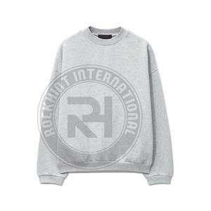 Sudadera de cuello redondo de corte regular, 100% algodón, forro polar, peso pesado, personalizada, estilo urbano, ecológica, digital, para verano - Product Image 5