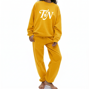 Ensemble de survêtement unisexe d'hiver de haute qualité, style streetwear, coupe classique, 100% coton, respirant, antibactérien, respectueux de l'environnement - Product Image 6