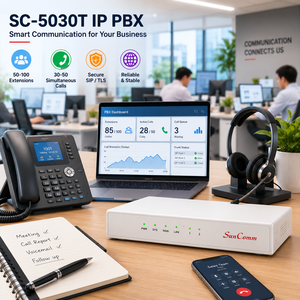 Mini PBX IP Empresarial SOHO con 2 Puertos GSM - Product Image 1