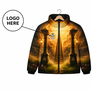 Vêtements maçonniques héritages grecs, tenues de fraternité et de sororité, vêtements maçonniques personnalisés avec logo, doudoune légère - Product Image 1