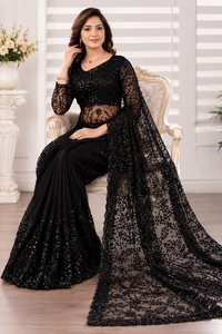 Sari de Seda Suave de Diseño Indio para Mujer, Marca Vexotrend, con Hermoso Diseño Patola, Estilo Tradicional para Bodas, Fiestas y Diwali - Product Image 5