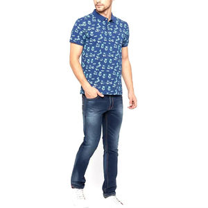 Polo personnalisé à imprimé floral miniature pour homme, manches courtes, respirant, en polyester, pour le golf, chemise imprimée décontractée, approvisionnement en gros OEM - Product Image 4