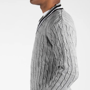 Créez Votre Pull Personnalisé de Qualité Supérieure pour Femme, Col en V, Laine/Cachemire, Anti-Plis, avec Ceinture à Nouer, Collection Automne - Product Image 3