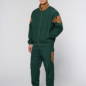 2026 Mens Luxury Contrast Panel Tracksuit Designer Streetwear Windbreaker Set High End Fashion <b>Jogger</b> Suit Custom OEM - Product Image 1