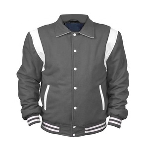 Veste universitaire Stonefield Manufacturing - 100% laine, à capuche, imperméable, réversible, chauffante, épaisse, streetwear, vêtements d'extérieur pour l'hiver - Product Image 1