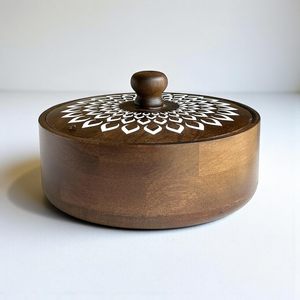 Pumpkin Shaped 100% Natural Wooden Chapati <b>Box</b> Wooden Chapati <b>Box</b> Trending Chapati <b>Box</b> Direct Factory Price Indian Handcrafted - Product Image 2