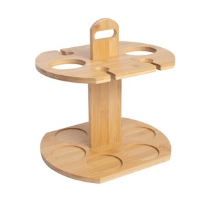 Ensemble de supports à bouteilles de vin en bambou faits à la main - Vente en gros Moradabad - Product Image 1