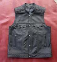 Gilet de moto robuste avec fermeture éclair