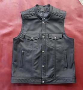 เสื้อกั๊กมอเตอร์ไซค์แบบหนาพร้อมซิปปิด - Product Image 1