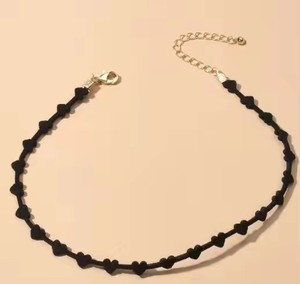 Collana Gotica con Fiore in Pietra Naturale, Catena in Bambù, Choker in Lega di Zinco, Collare in Pizzo, Lussuosa e Trendy, Unisex, per Uso Quotidiano e Anniversario - Product Image 4