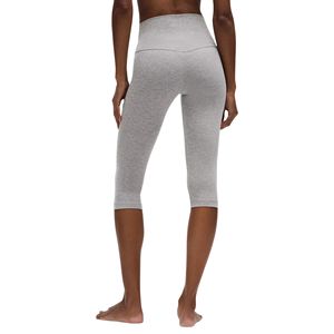 Ladies Solid for Yoga Pants High Waist Knee Length Gym Leggings Non See Workout <b>Tights</b> Activewear Fitness Clothing - Product Image 3