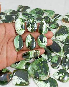 Fournisseur de pierres précieuses en calcédoine chromée naturelle, cabochons, pierres facettées, cristaux en vrac, vente en gros, exportation Inde - Product Image 2