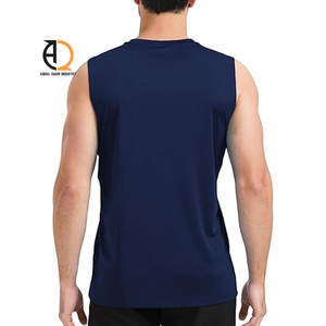 Singlet de sport pour homme, coupe ajustée, sans manches, pour l'entraînement - Product Image 6