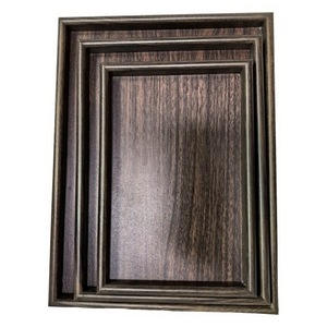 Elegante Bandeja de Servir Rústica de Madera, Hecha a Mano, de Madera Maciza, Juego de 3 Bandejas Otomanas para Servir el Desayuno - Product Image 5