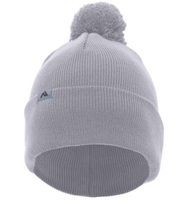 Gorro de Punto Gris Unisex con Pompón, Gorro de Invierno con Borde, Color Sólido, Estilo Casual, Talla Adulto 56-58CM, Material Acrílico, Venta al Por Mayor - Product Image 2