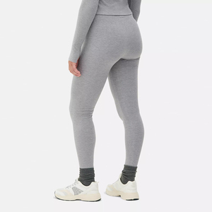 Good Quality Comfortable Thermal <b>Legging</b> Gray Color Full Length Spandex <b>Polyester</b> Anti Bacterial High Waist Thermal <b>Legging</b> - Product Image 3