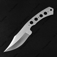 Couteau à lame fixe Full Tang en acier à haute teneur en carbone 1095, léger et durable, à pointe tombante, manche Damas, 4 pouces, pour survie professionnelle et DIY