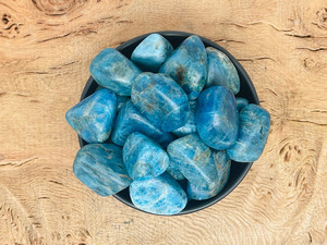 Piedras de Apatita Azul Natural Pulimentadas, Forma Irregular, Cristales a Granel, Proveedor de Decoración para el Hogar - Product Image 3