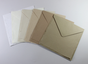 High Quality Custom Personal 250 Gsm Deckled Edge Card With Matching Envelop Recycled Handmade Paper From Cotton Fiber - Product Image 5