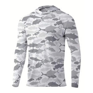 Sudaderas de Pesca Transpirables y Ligeras, Deportivas para Exteriores, de Poliéster y Spandex, con Diseño de Camuflaje, Sublimadas, en Venta - Product Image 2