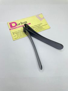 Coupe-ongles en acier au carbone noir mat, lame incurvée à coupe précise, personnalisable avec logo, pour manucure - Product Image 1