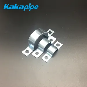 カスタムサイズ2穴ステンレス鋼パイプクランプ金属PVCU字型GIパイプサドルクランプ