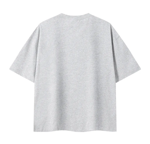 Oversized Men's 100% Cotton T-<b>Shirt</b> Plain Solid Color O-Neck Short Sleeve Casual Plus Size Jersey Knitted Tee - Product Image 2