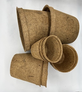 Pots en fibre de coco écologiques - Idéaux pour les semis, les plantes et excellent pour le jardinage biologique Fabriqués au Vietnam - Product Image 5