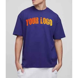 T-shirt en coton pour homme, streetwear, décontracté, manches courtes, respirant, col rond, tissu doux, confortable, à porter au quotidien, pour la gym - Product Image 1