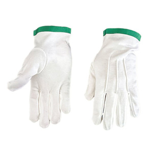 Vente en gros, nouvelle conception, logo personnalisé, gants maçonniques unisexes en coton rouge respirant, usage quotidien quatre saisons - Product Image 4