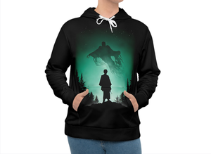Sweat-shirts à capuche en tissu polaire polyester à motif uni imprimé par sublimation personnalisée pour hommes et femmes, teinture unie pour l'hiver - Product Image 3