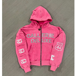 Conjunto Deportivo Vintage para Hombre, Estilo Jogger, Lavado Ácido, Bordado Desgastado, Color Sólido, Premium - Product Image 6