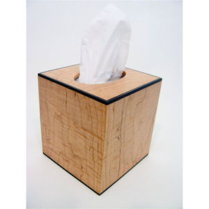 Caja de pañuelos de madera cuadrada de lujo, dispensador de pañuelos faciales de madera natural moderna, funda para pañuelos para el hogar, hotel, oficina. - Product Image 1