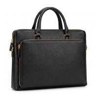 Sac à main en cuir véritable de luxe, design haut de gamme, vente en gros, sac pour ordinateur portable unisexe, durable, portable, multifonctionnel, pour les voyages d'affaires