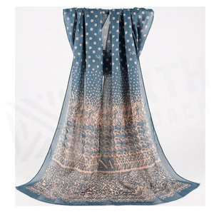 Pañuelo de Chifón para Mujer, Estampado de Leopardo, Largo, Elegante, Multifuncional, Accesorio de Moda para Todas las Temporadas - Product Image 1