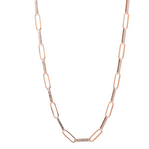 Chaîne pour homme en or rose 18 carats, 8,690 g, taille standard, collier en or véritable pour hommes, chaîne à maillons de luxe, bijoux fins, élégant accessoire pour le cou - Product Image 6