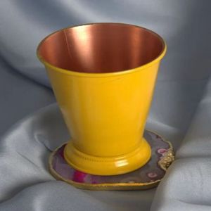 Stainless Steel Mint Julep Cup Retro Cocktail <b>Mug</b> <b>Gold</b> Beaded Trim Hot Cold Drinkware for Party Bar - Indian Home Crafts - Product Image 3